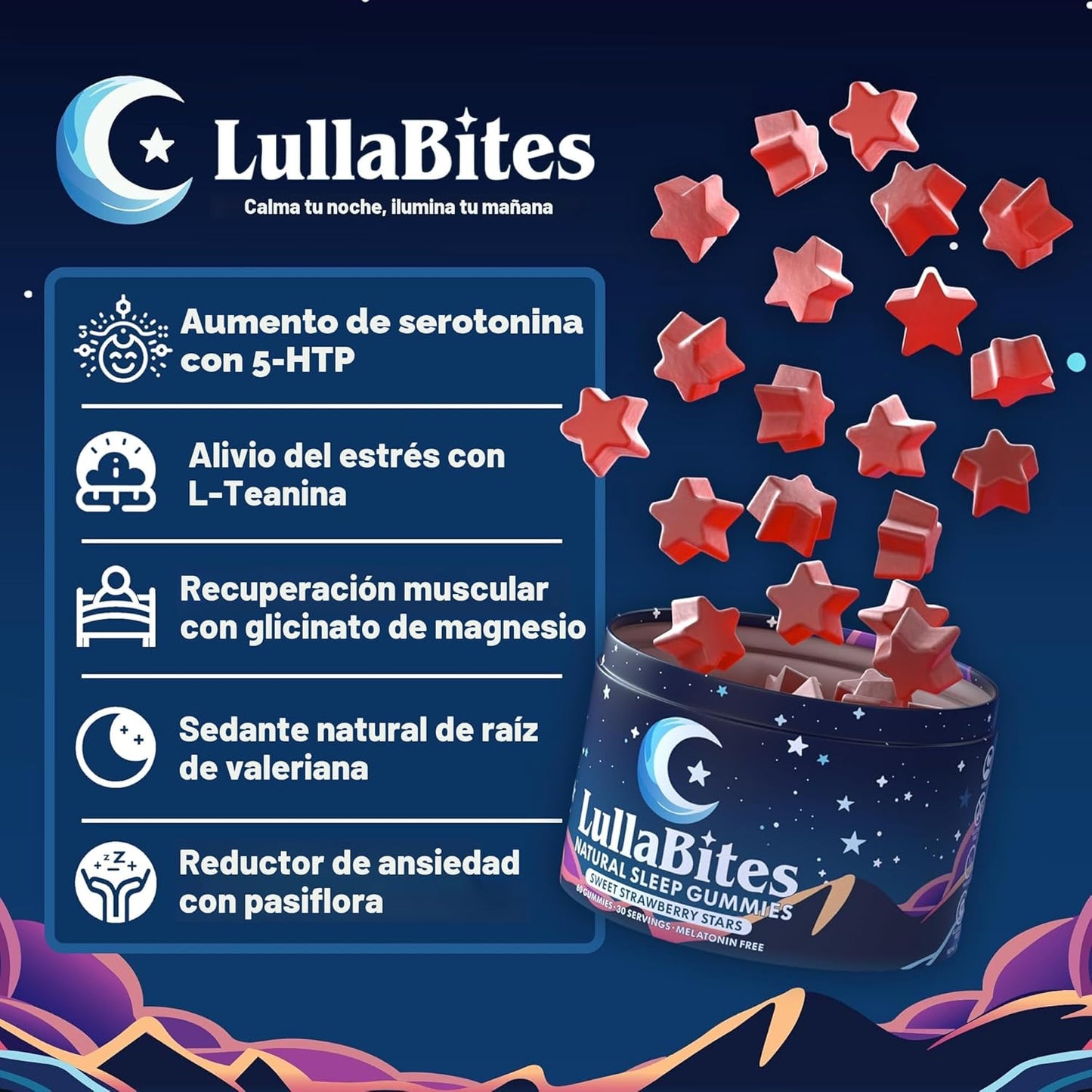LullaBites Gomitas para el sueño