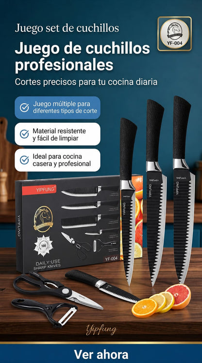 Set de cuchillos de cocina